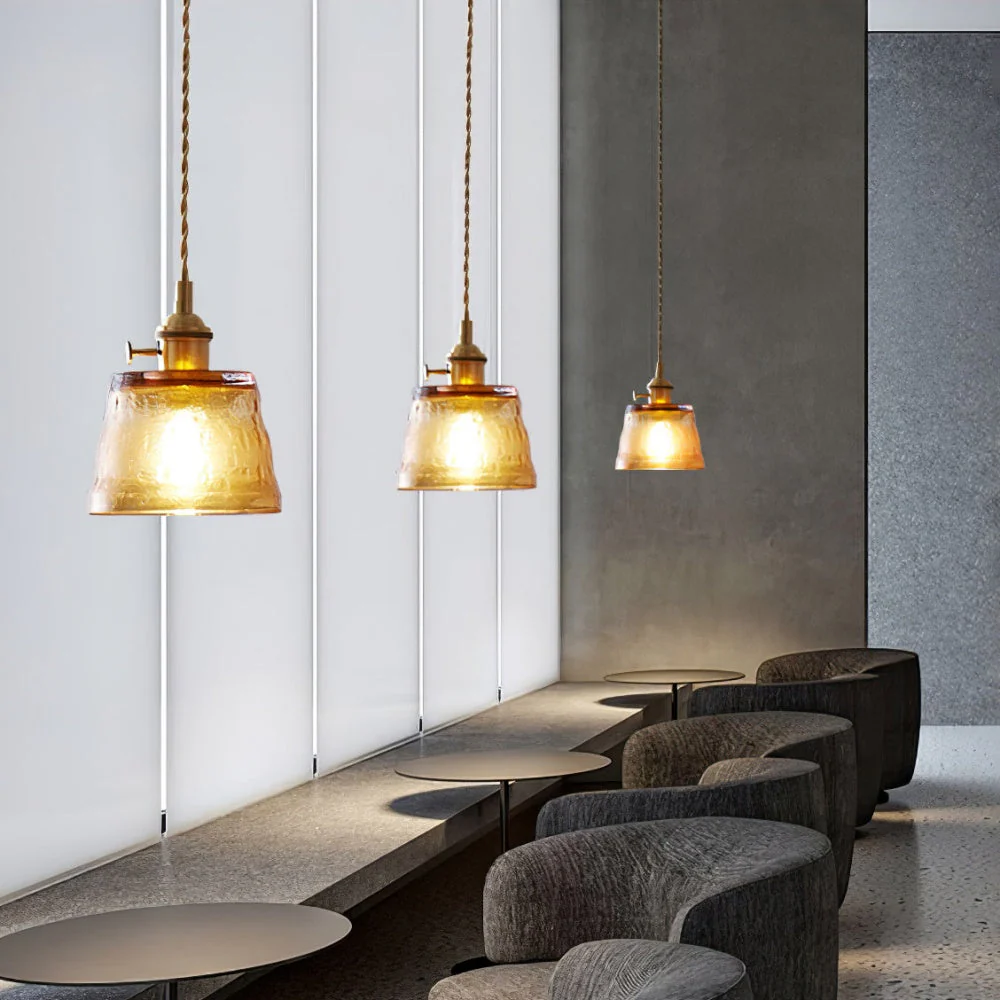 Modern Simple Cup Glass Pendant Lamp For Living Room - Image 4