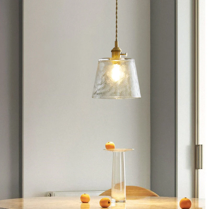 Modern Simple Cup Glass Pendant Lamp For Living Room - Image 9