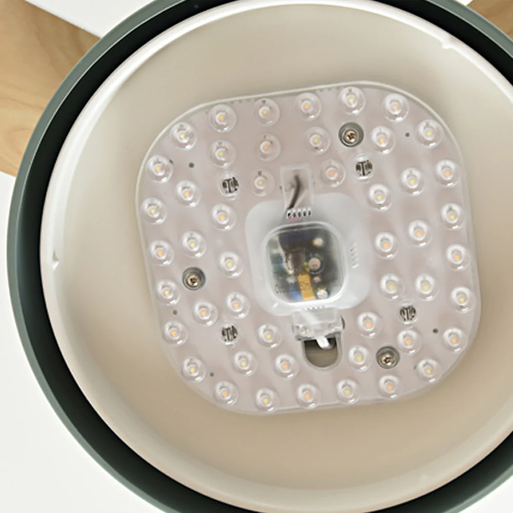 Modern Simple Flush Ceiling Fan With LED Lighting - Image 24