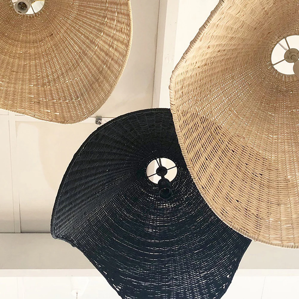 Modern Simple Handwoven Rattan Pendant Light - Image 8