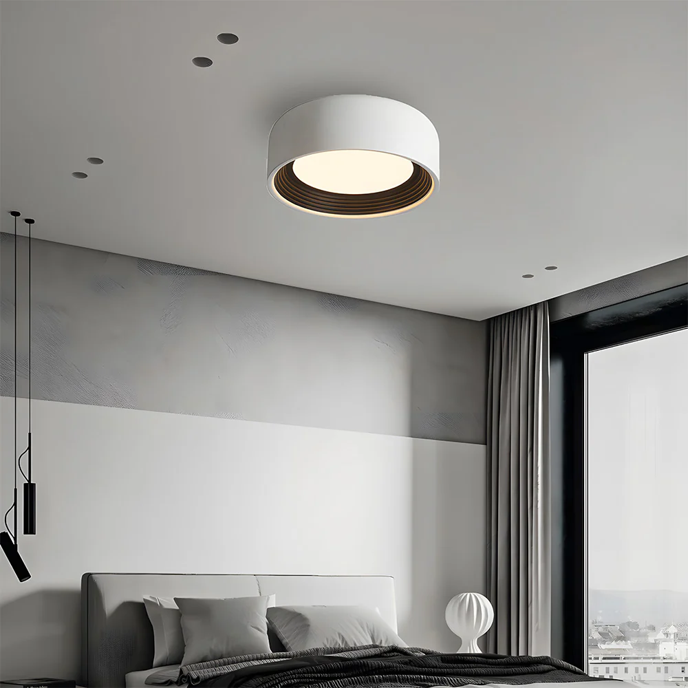 Modern Simple Round Acrylic Shade LED Ceiling Light - Image 9