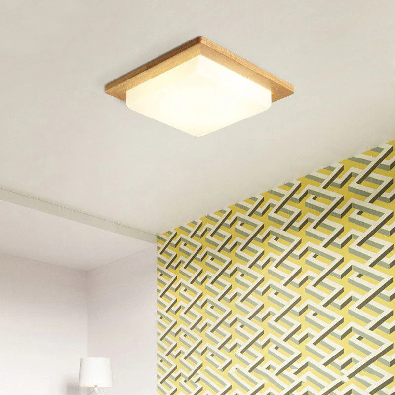 Unique Contemporary Ceiling Light Wood Ceiling Lamp - Image 3