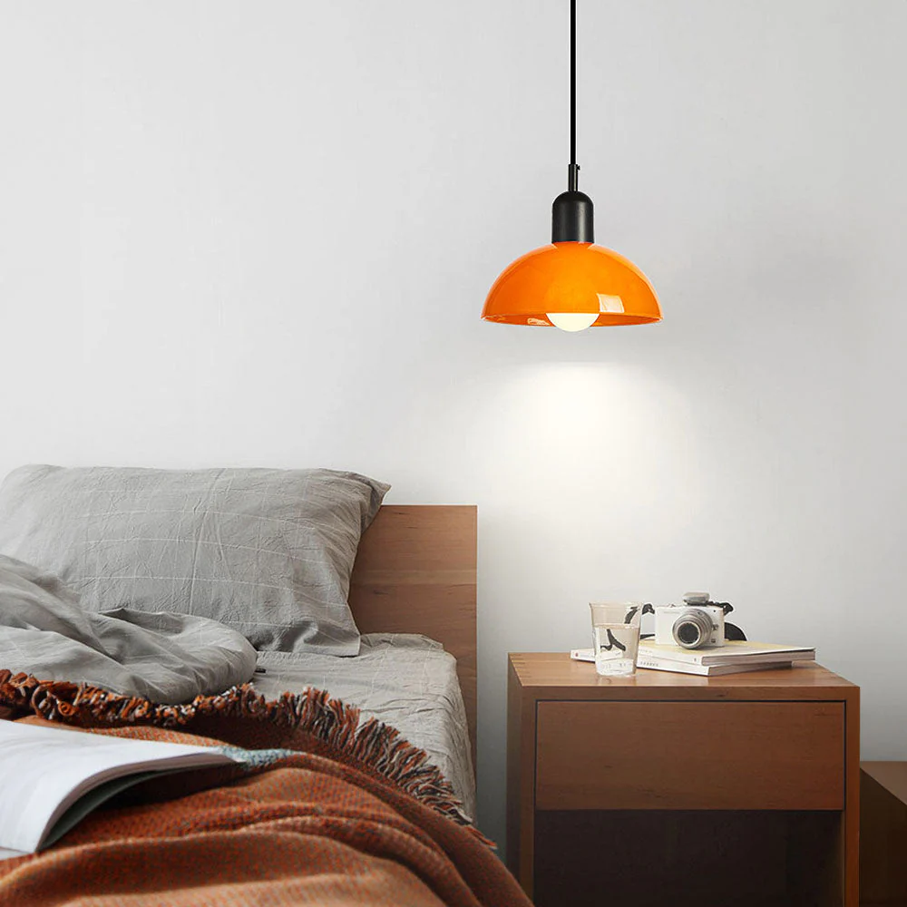 Modern Stained Mini Bedside Pendant Light