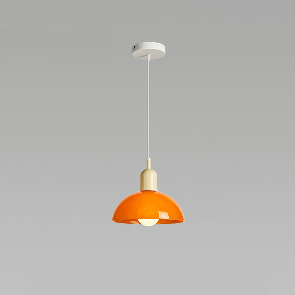 Modern Stained Mini Bedside Pendant Light - Image 10