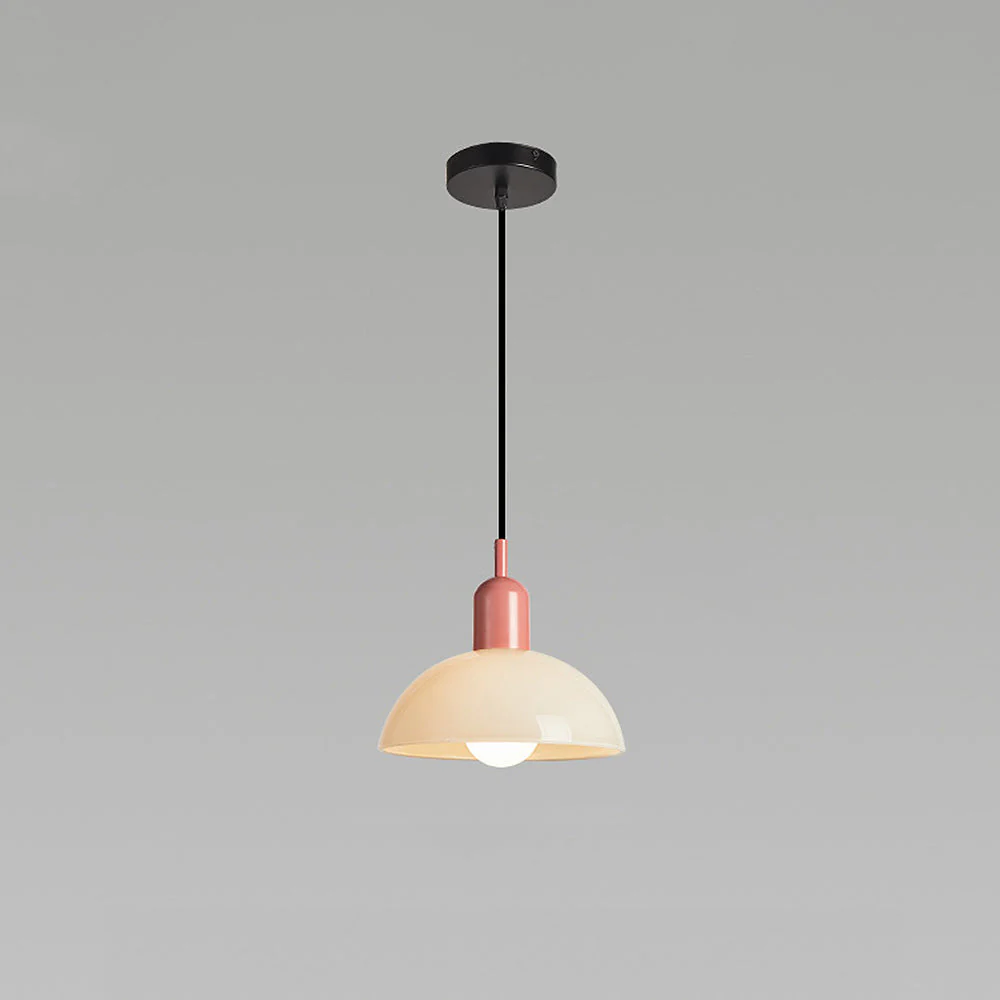Modern Stained Mini Bedside Pendant Light - Image 11