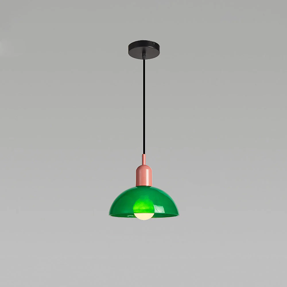 Modern Stained Mini Bedside Pendant Light - Image 18