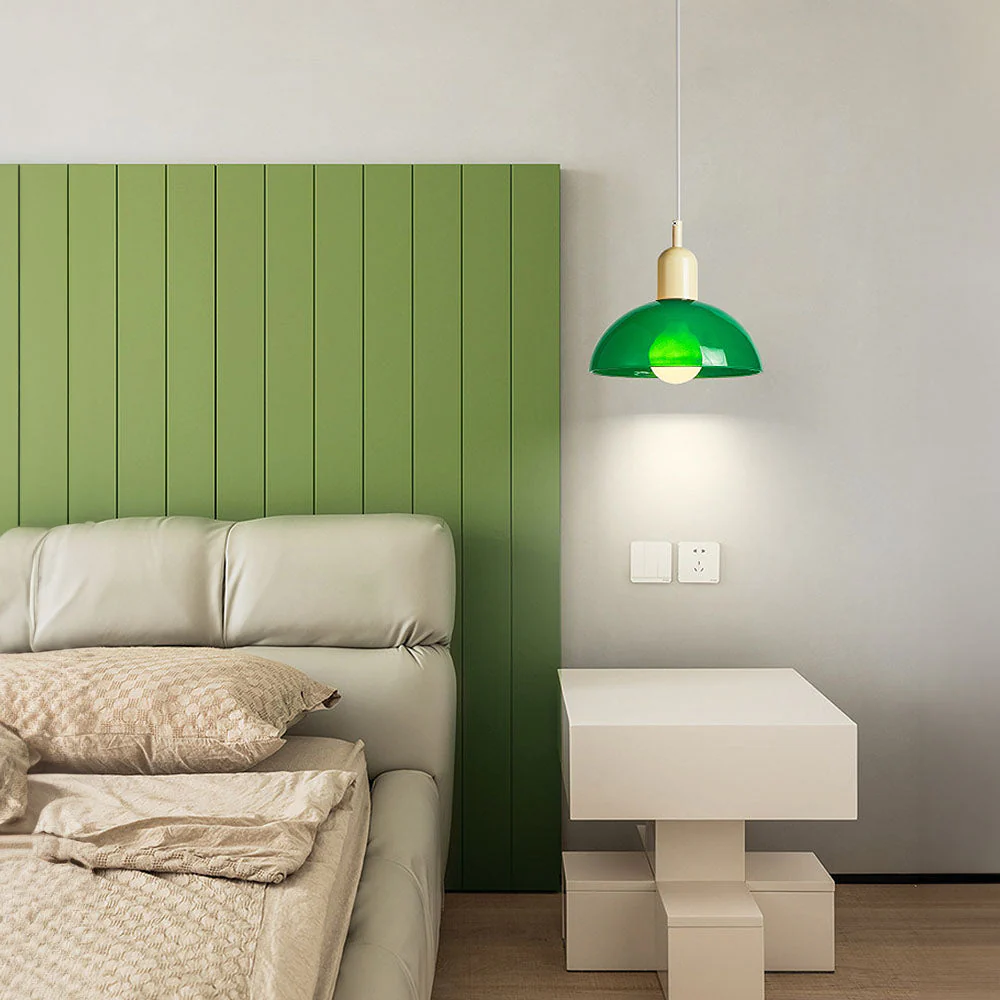 Modern Stained Mini Bedside Pendant Light - Image 24