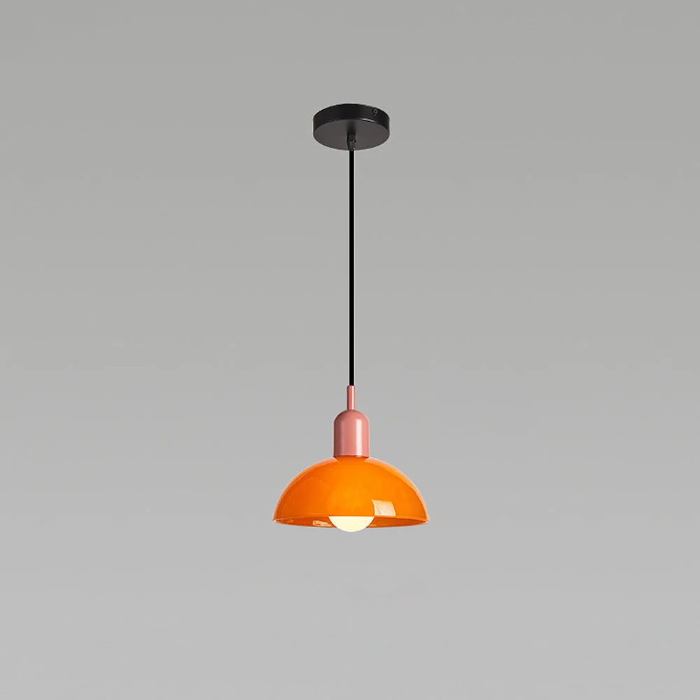 Modern Stained Mini Bedside Pendant Light - Image 4