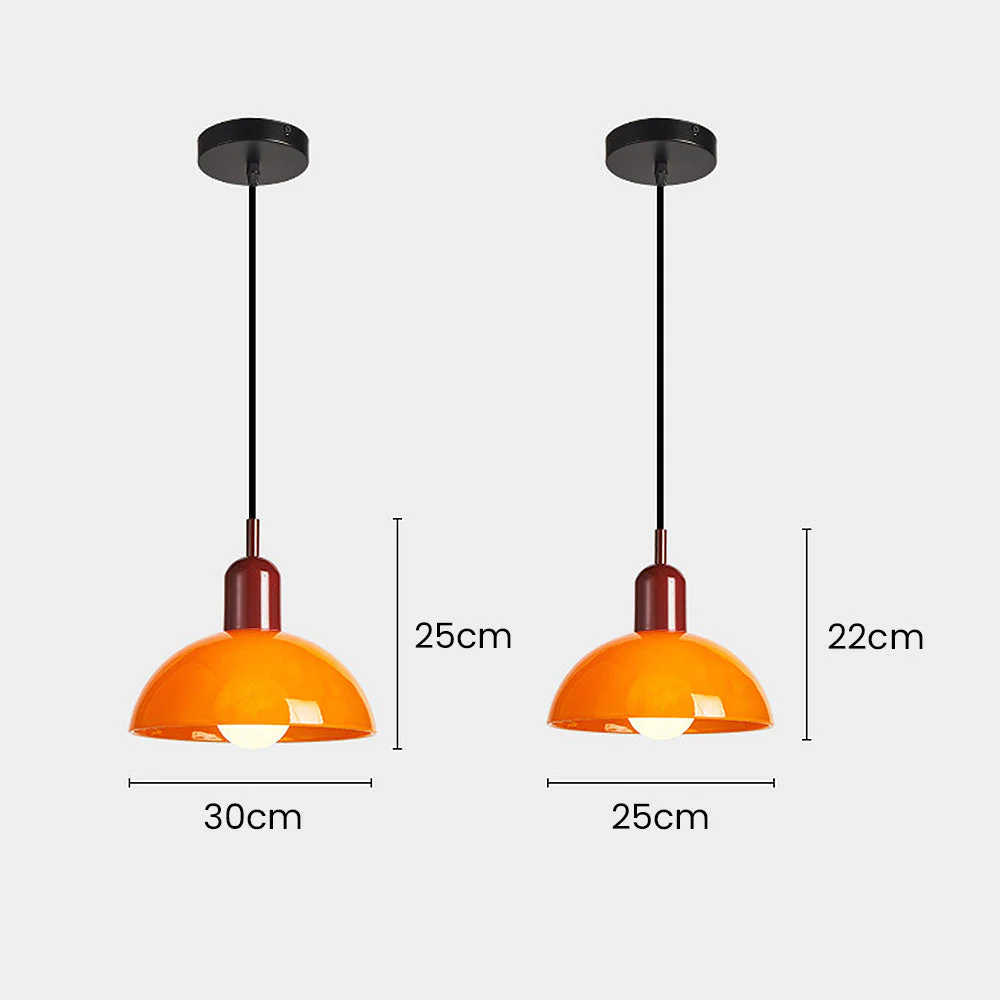 Modern Stained Mini Bedside Pendant Light - Image 8