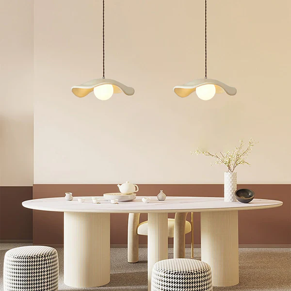 Modern Style Hat Shade Resin Pendant Light - Image 11