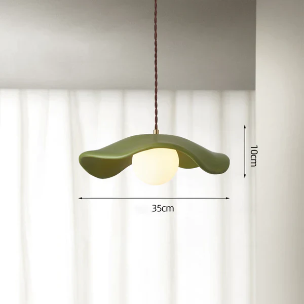 Modern Style Hat Shade Resin Pendant Light - Image 4
