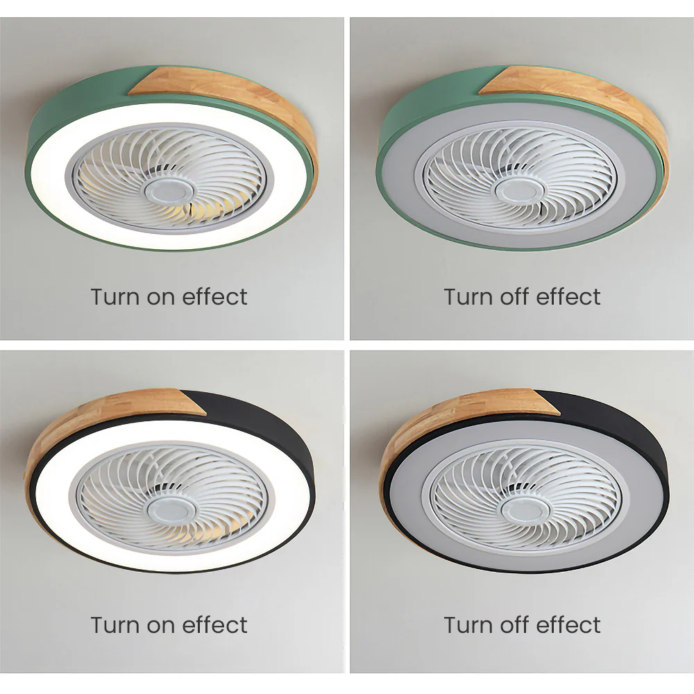 Modern Wood Ceiling Fans With LED Lights - Image 14