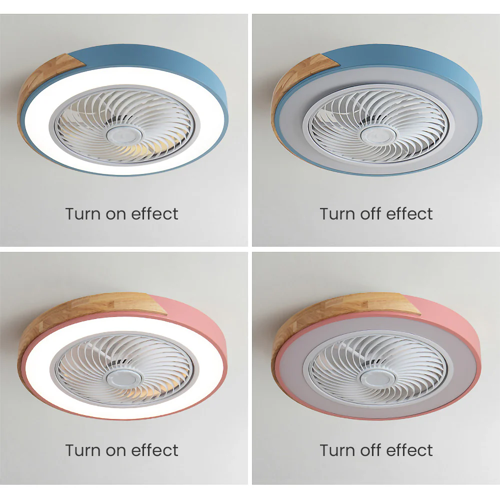 Modern Wood Ceiling Fans With LED Lights - Image 19