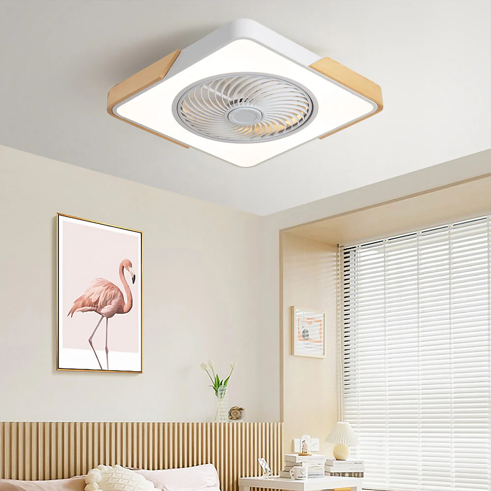 Modern Wood Ceiling Fans With LED Lights - Image 28