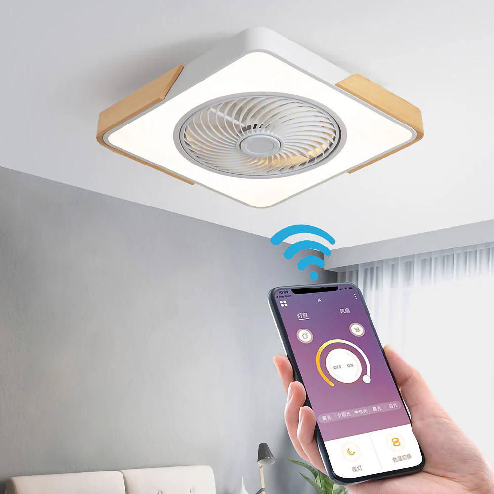 Modern Wood Ceiling Fans With LED Lights - Image 29