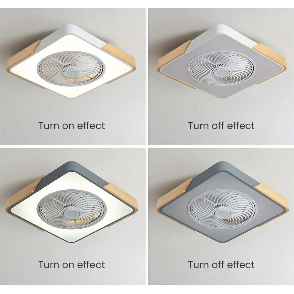 Modern Wood Ceiling Fans With LED Lights - Image 35