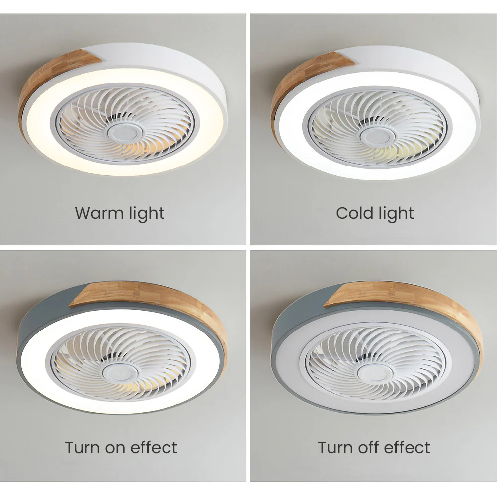 Modern Wood Ceiling Fans With LED Lights - Image 7