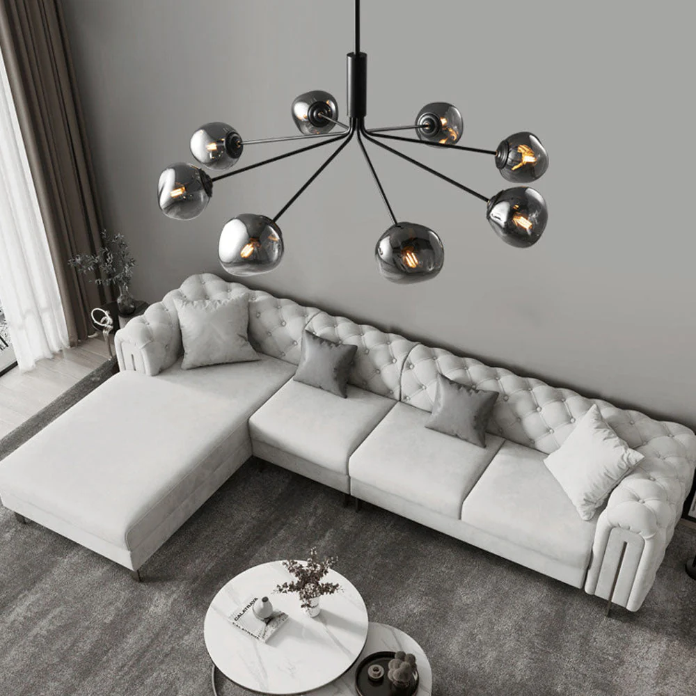 Modern Molecular Lava Glass Living Room Chandelier - Image 3