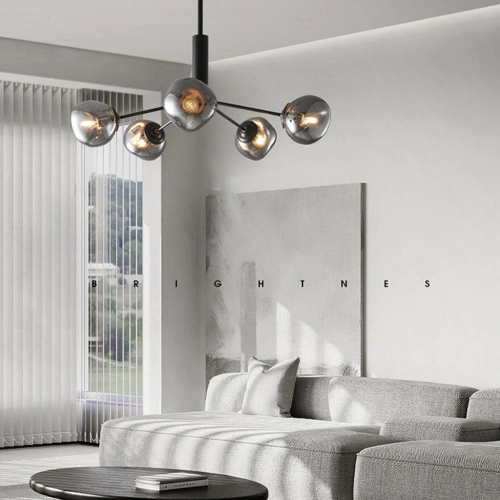 Modern Molecular Lava Glass Living Room Chandelier - Image 7