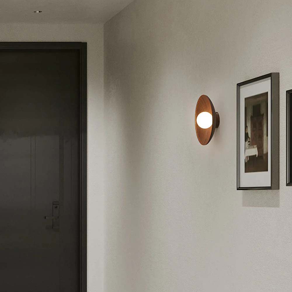 Natural Brown Iron Wooden Ceiling Light - Image 4