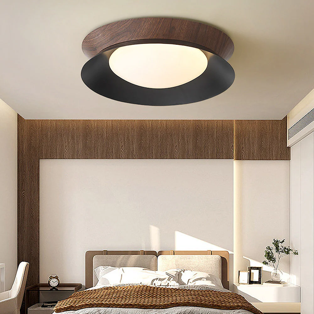 Natural LED Wood Grain Ceiling Light - Image 13