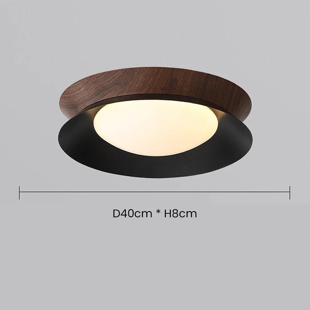 Natural LED Wood Grain Ceiling Light - Image 15