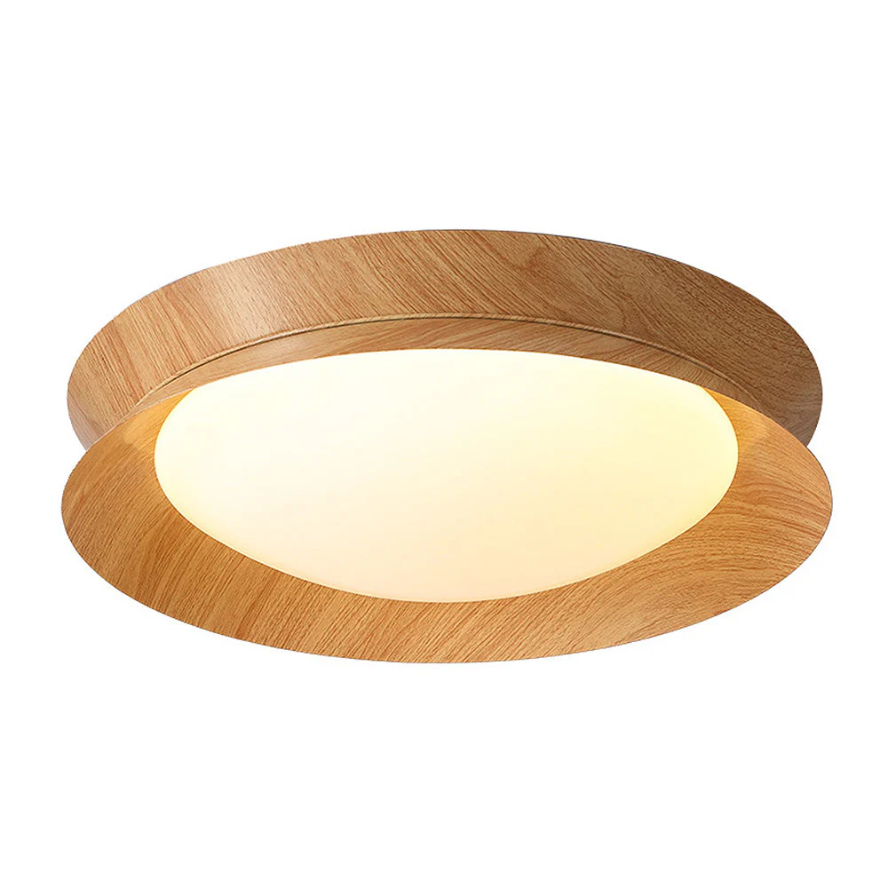 Natural LED Wood Grain Ceiling Light - Image 8