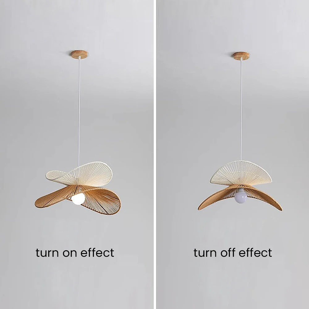 Natural Minimalist Rattan Pendant Light - Image 15