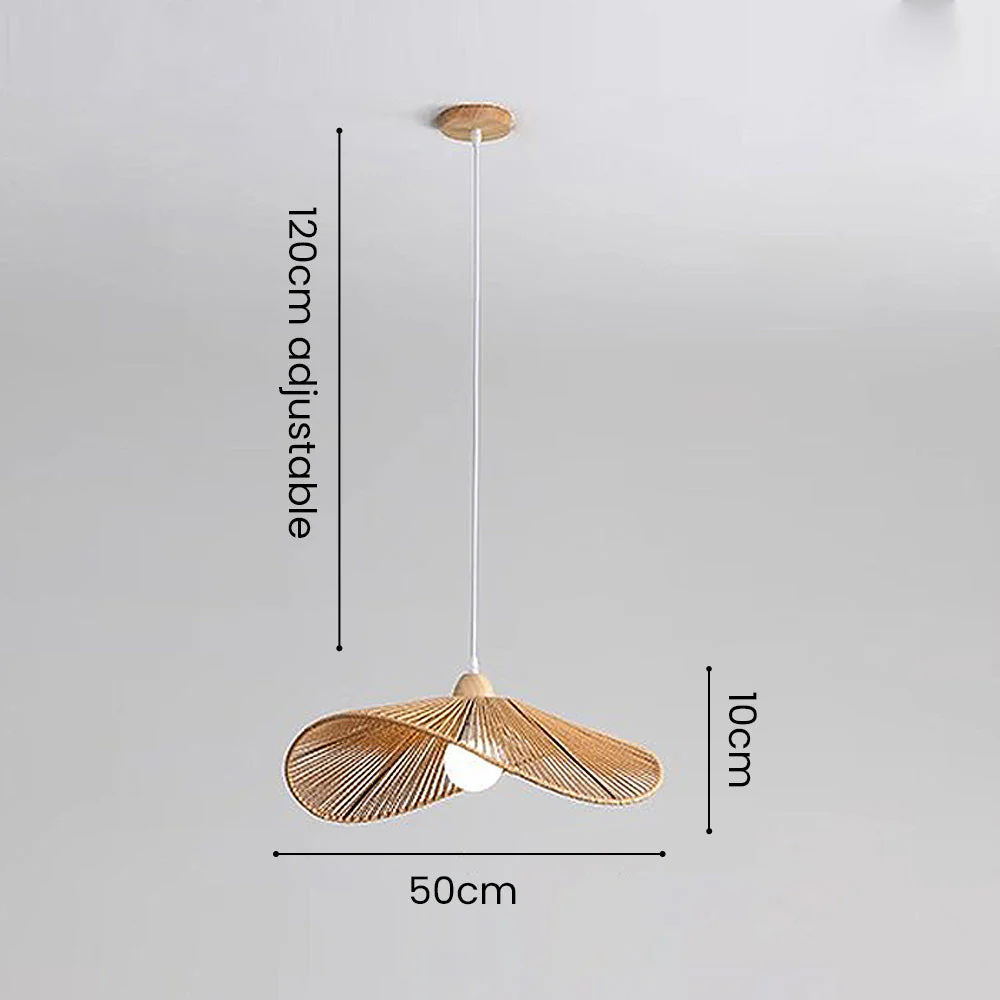 Natural Minimalist Rattan Pendant Light - Image 7