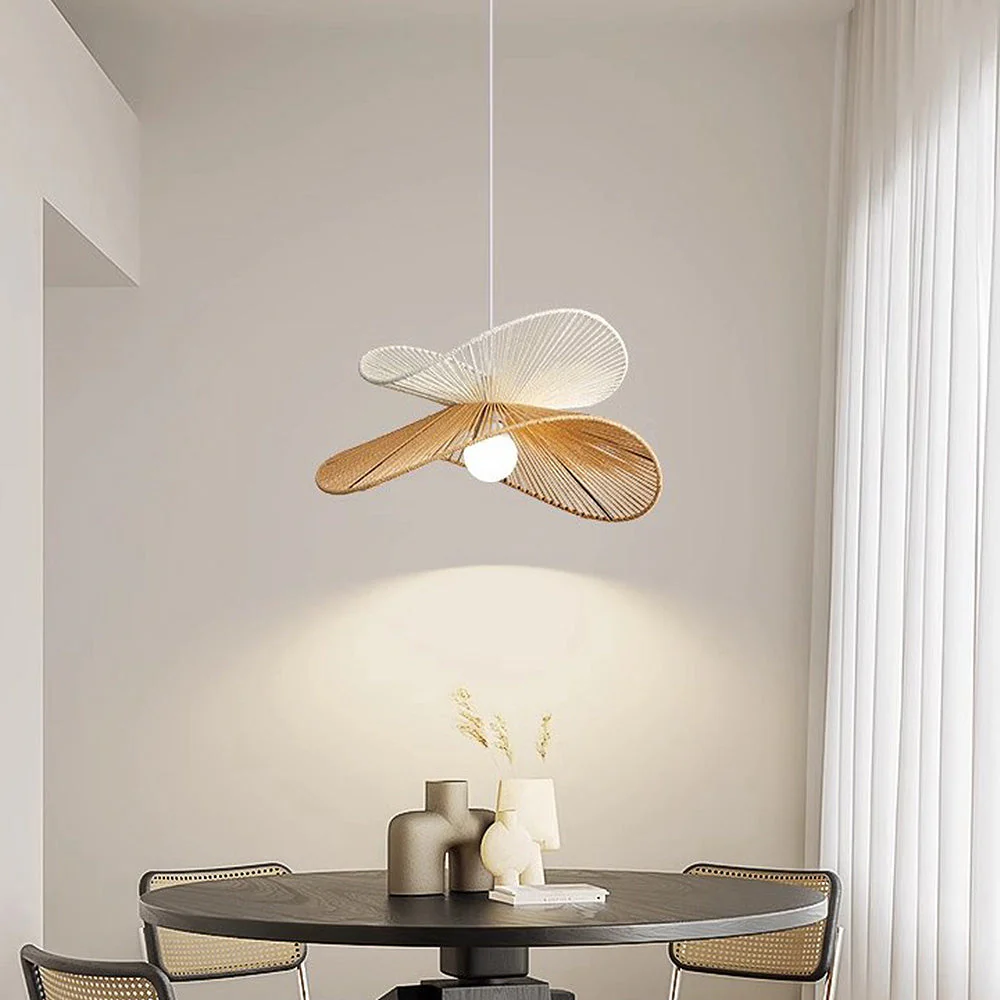 Natural Minimalist Rattan Pendant Light - Image 8