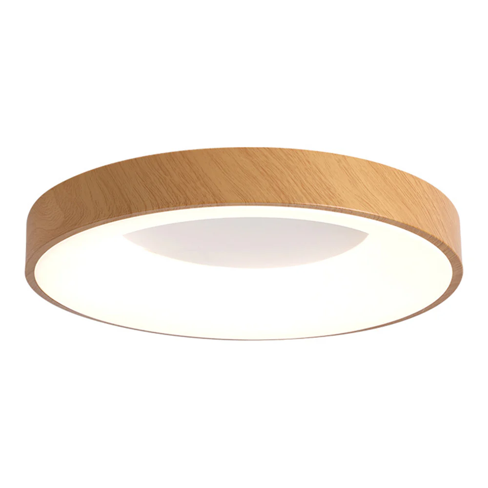 Natural Wood Round LED Ceiling Light - Image 14