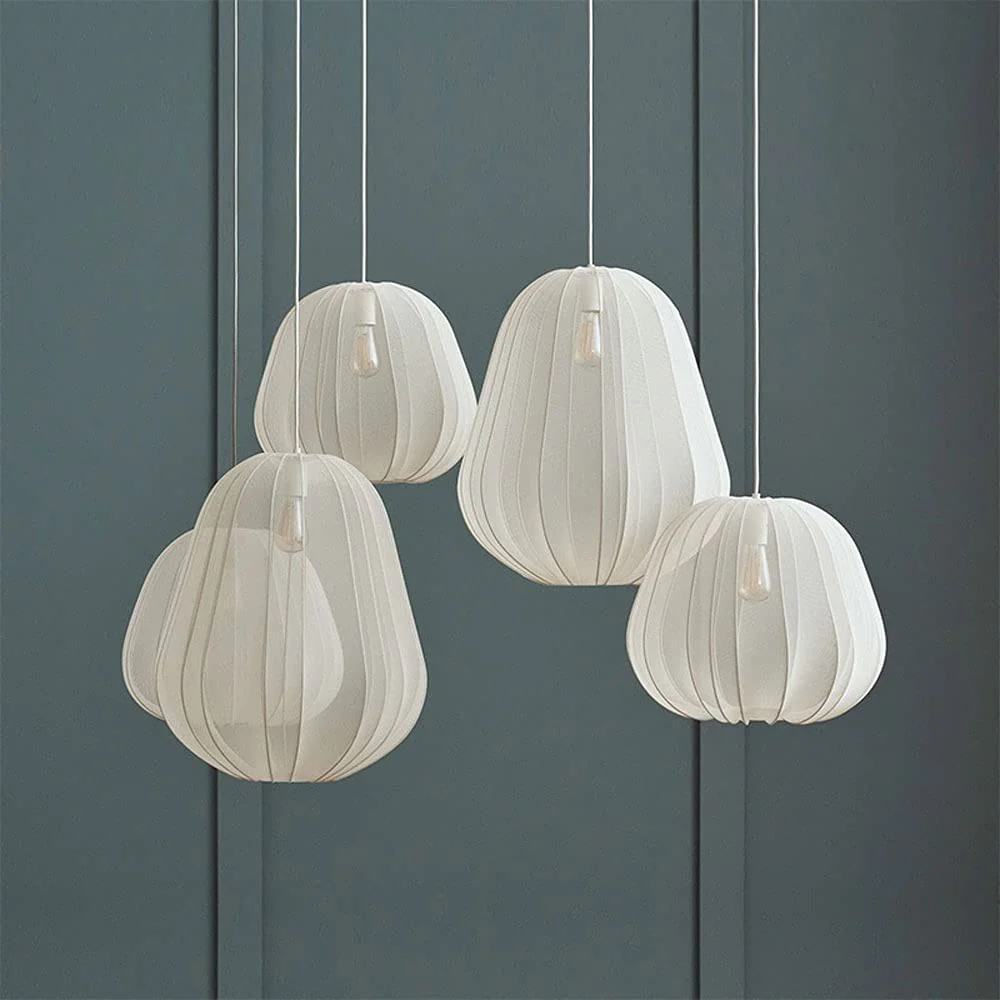 Nordic 1-Light Fabric Lampshade Shade Pendant Lamp