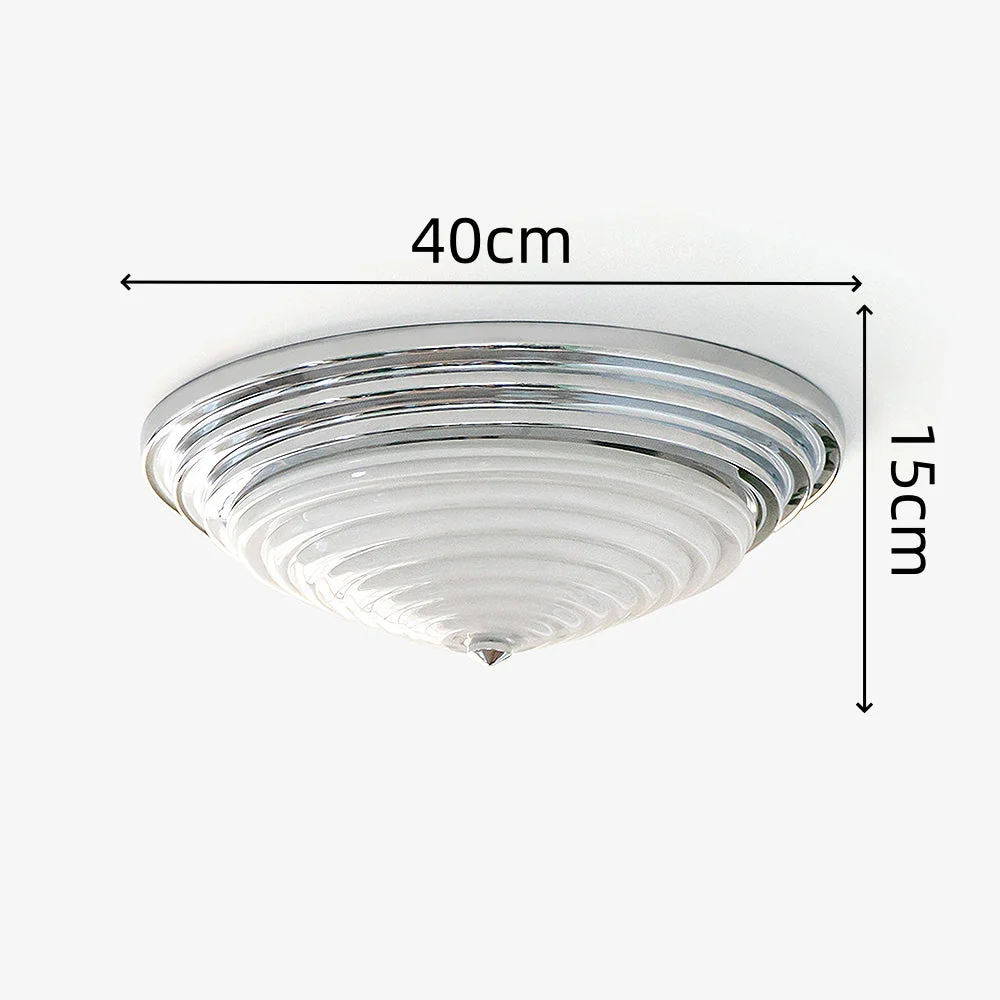 Nordic Chrome Simple LED Ceiling Lamp - Image 12