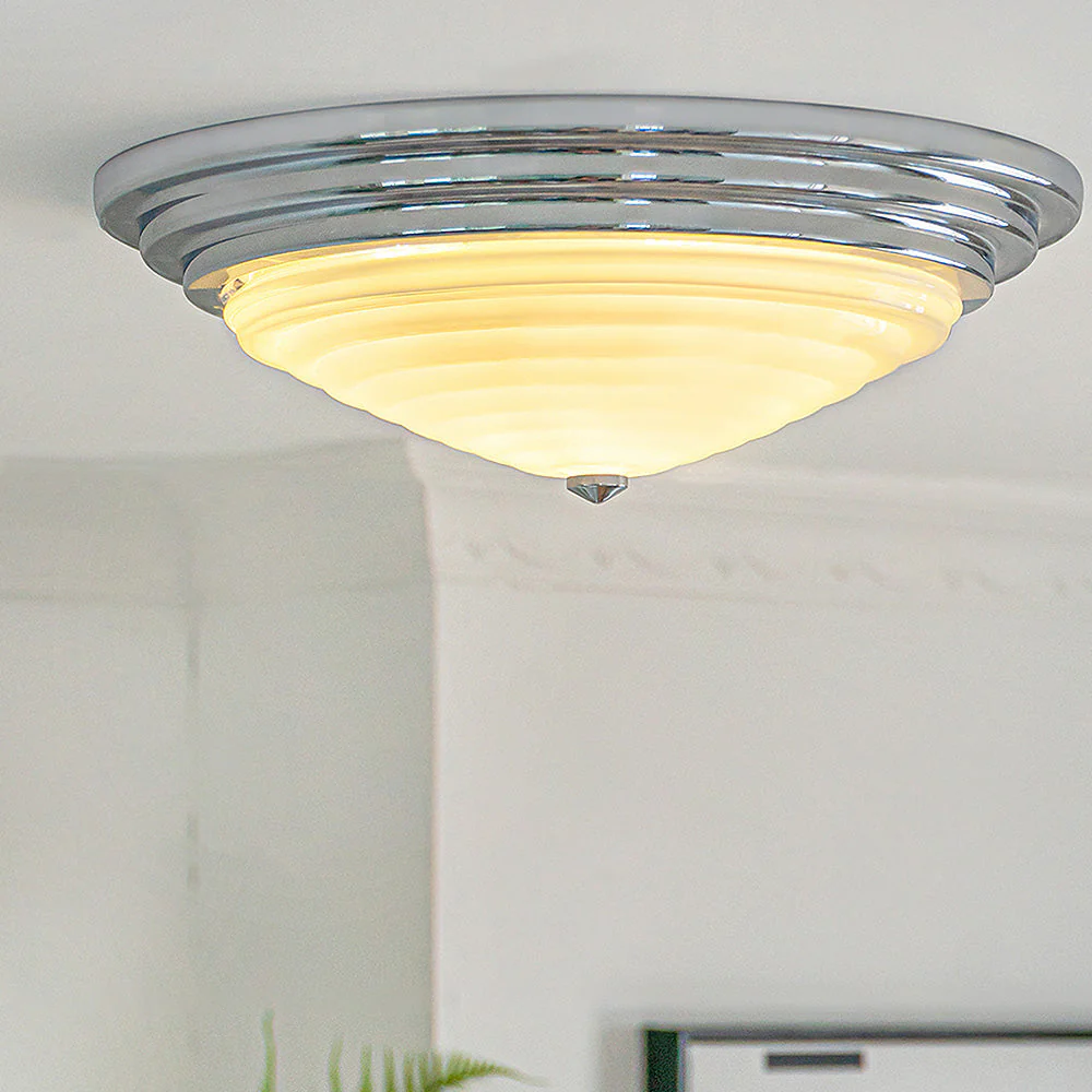 Nordic Chrome Simple LED Ceiling Lamp - Image 3