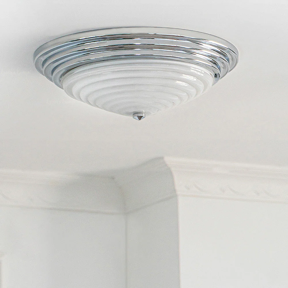 Nordic Chrome Simple LED Ceiling Lamp - Image 5