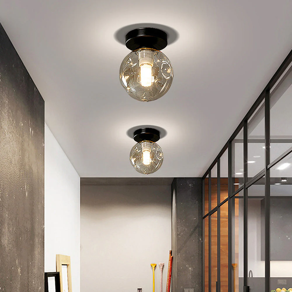 Nordic Clear Glass Ball Ceiling Light - Image 6