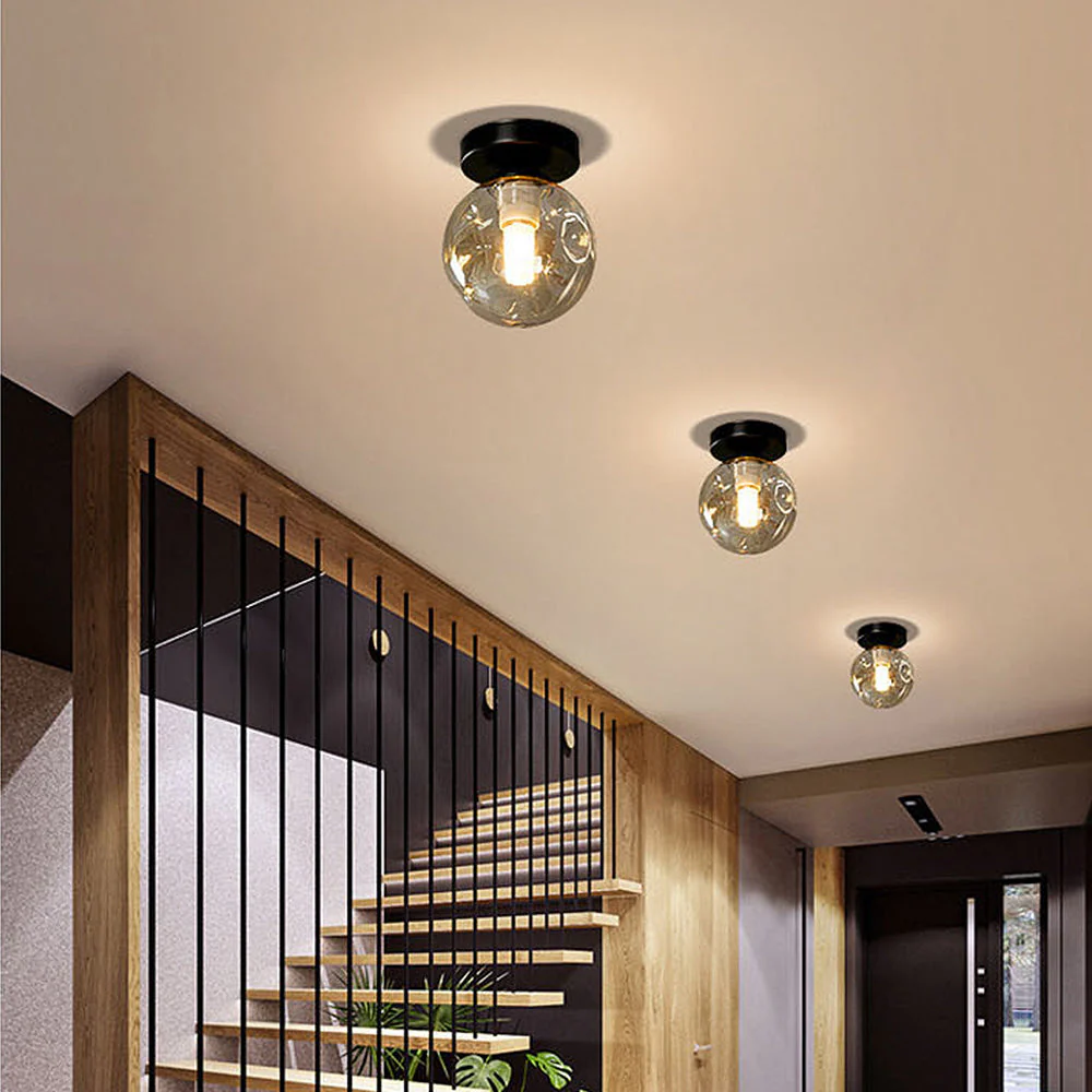 Nordic Clear Glass Ball Ceiling Light - Image 8