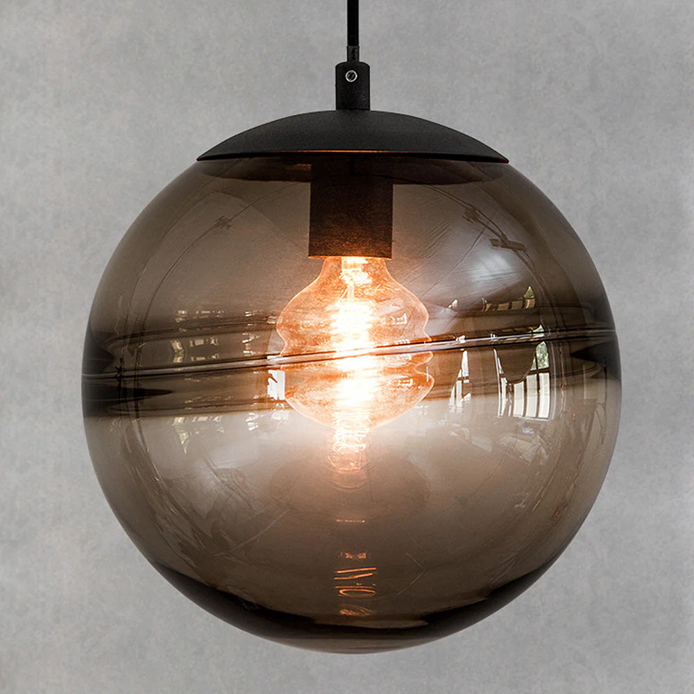 Nordic Clear Glass Ball Stained Pendant Light - Image 12