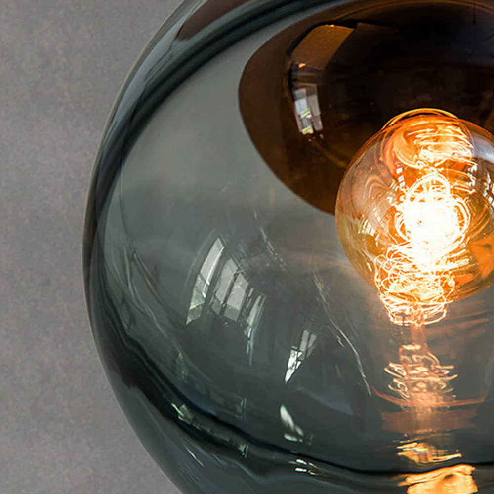 Nordic Clear Glass Ball Stained Pendant Light - Image 7
