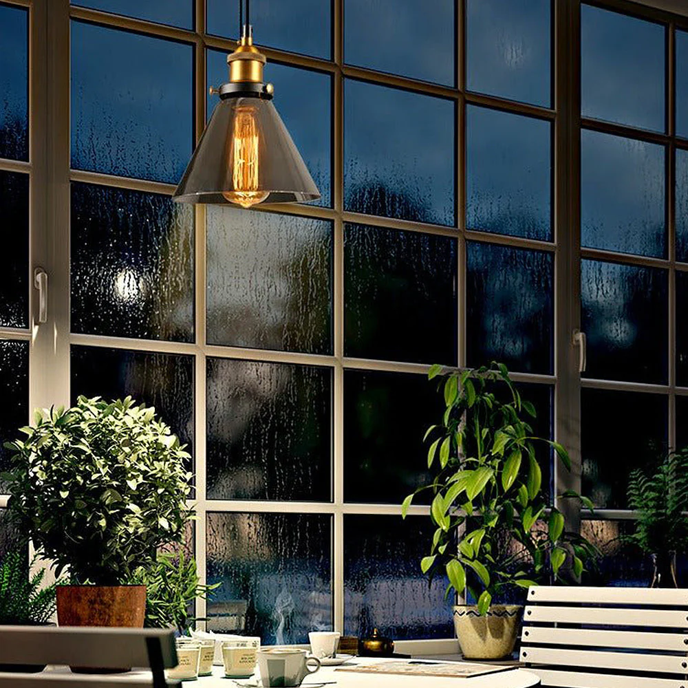 Nordic Clear Glass Bedside Pendant Light - Image 11