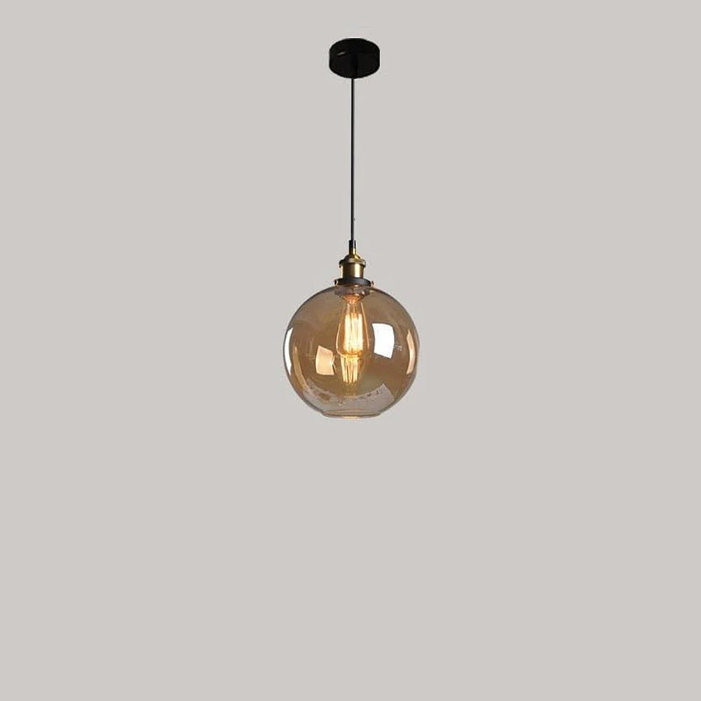 Nordic Clear Glass Bedside Pendant Light - Image 12