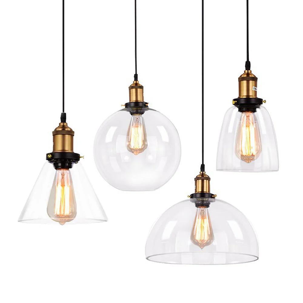 Nordic Clear Glass Bedside Pendant Light - Image 27