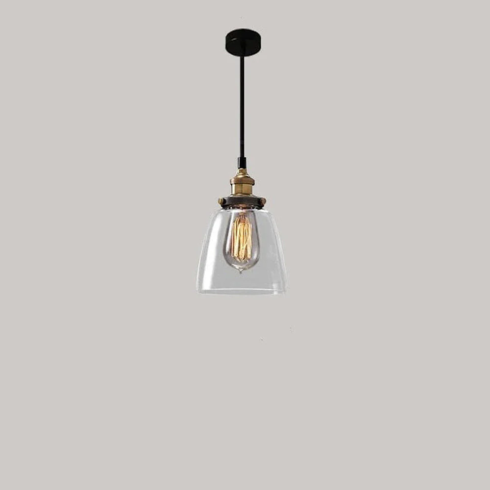 Nordic Clear Glass Bedside Pendant Light - Image 32