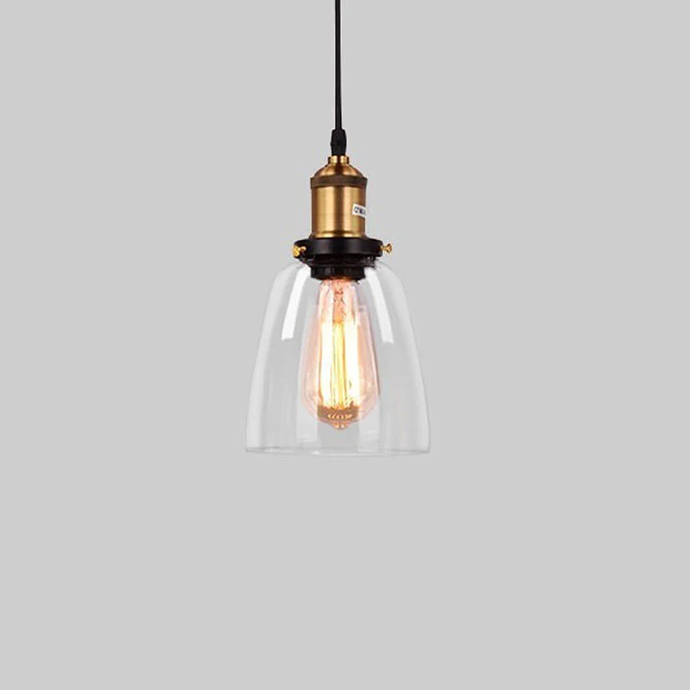 Nordic Clear Glass Bedside Pendant Light - Image 33
