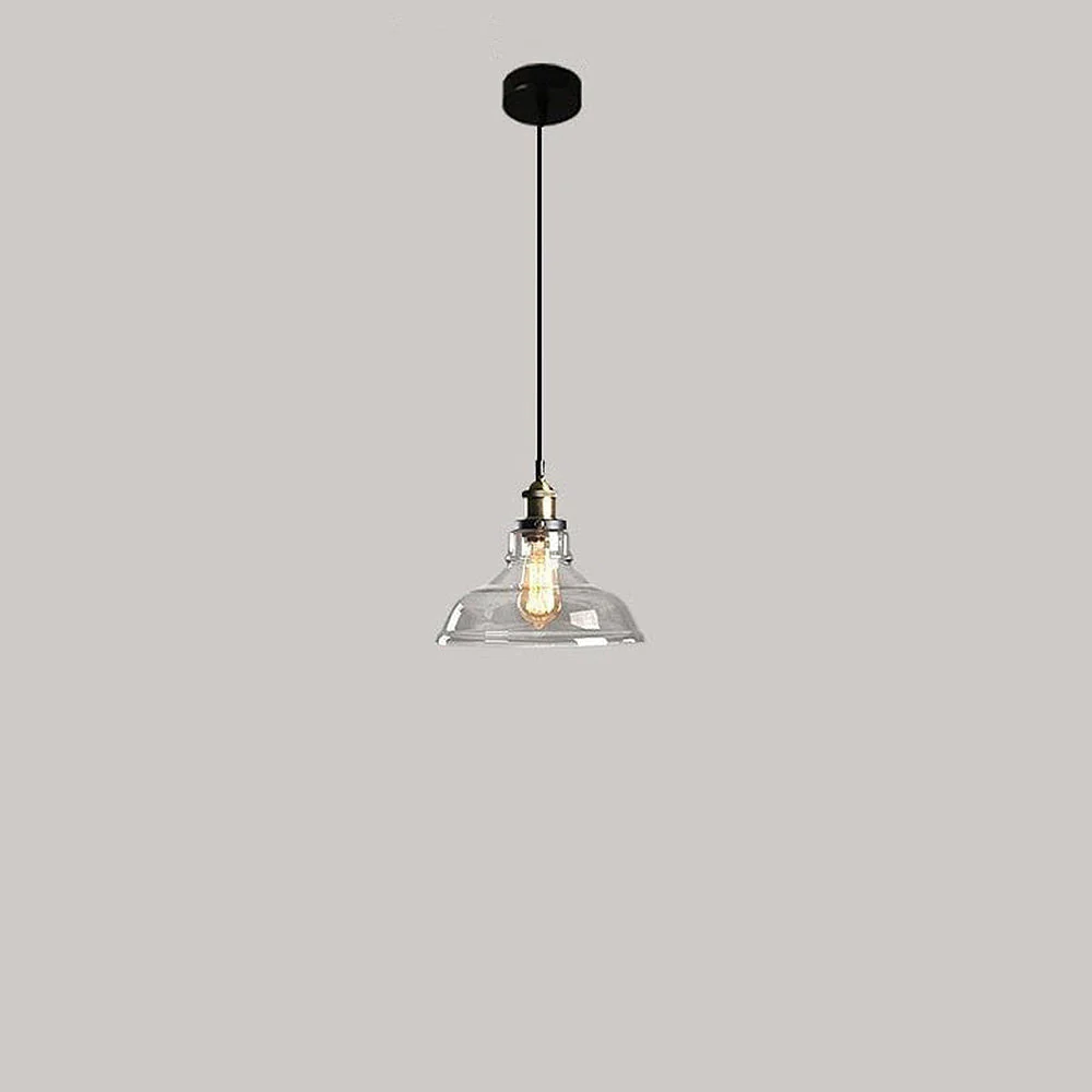 Nordic Clear Glass Bedside Pendant Light - Image 34