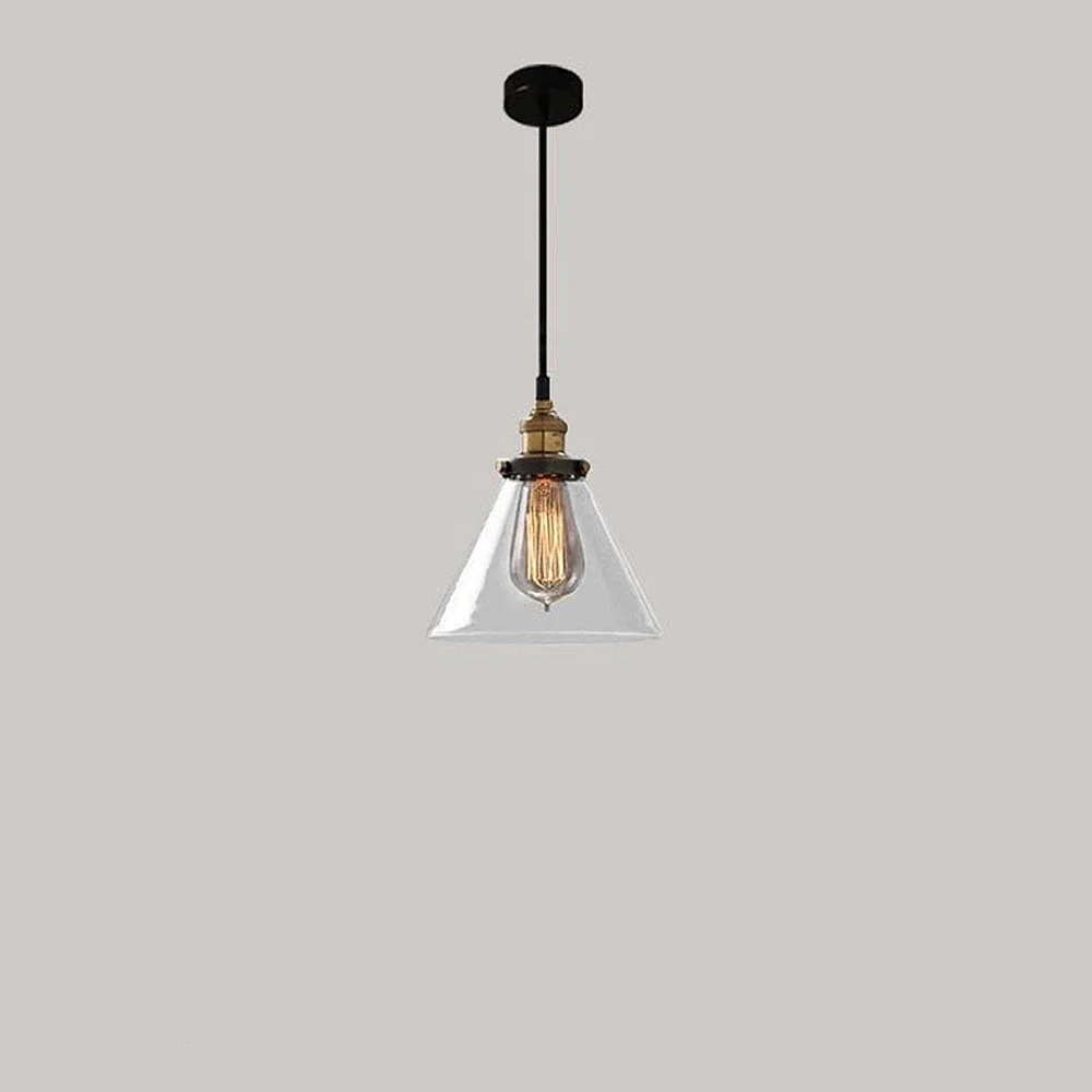 Nordic Clear Glass Bedside Pendant Light - Image 36