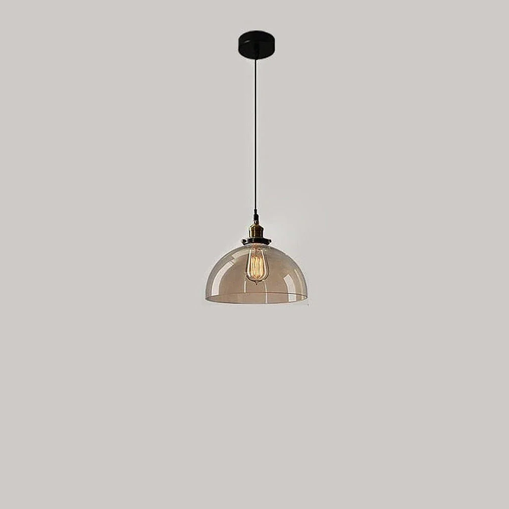 Nordic Clear Glass Bedside Pendant Light - Image 6