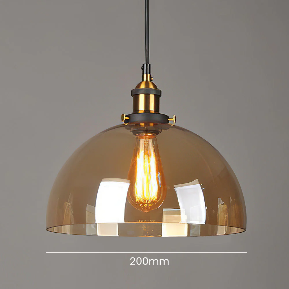 Nordic Clear Glass Bedside Pendant Light - Image 7