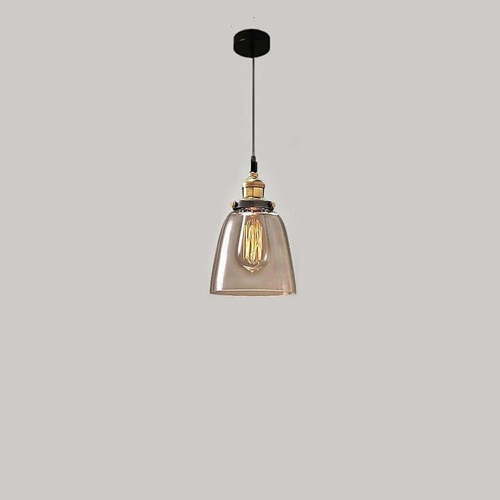 Nordic Clear Glass Bedside Pendant Light - Image 8