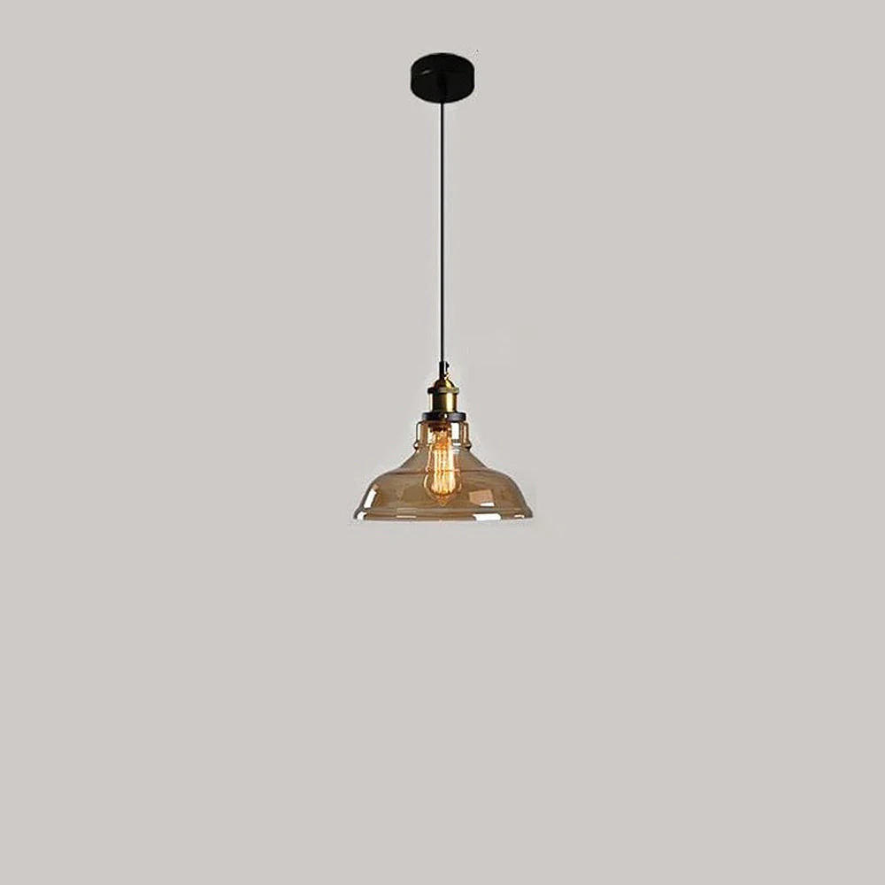 Nordic Clear Glass Bedside Pendant Light - Image 9
